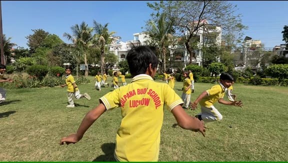 Outdoor play area at Kalpana Buds School